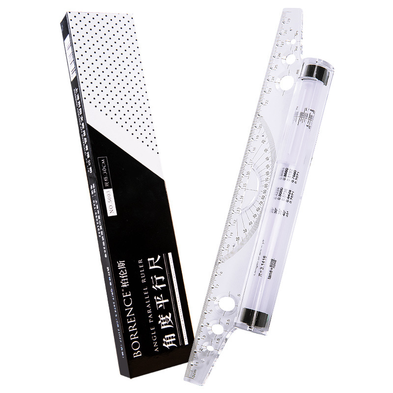 Ruler Set Transparent - 30 سنتيمتر مسطرة الأسطوانة المتوازية الشفافة