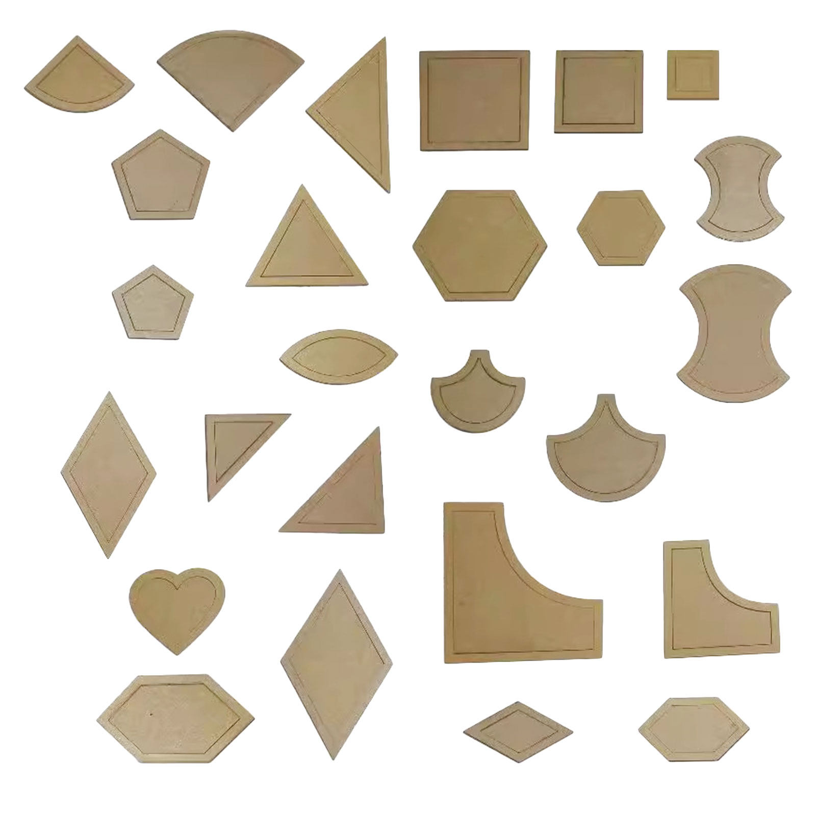 Ruler Set Transparent - مجموعة أدوات قطع وخياطة شفافة من