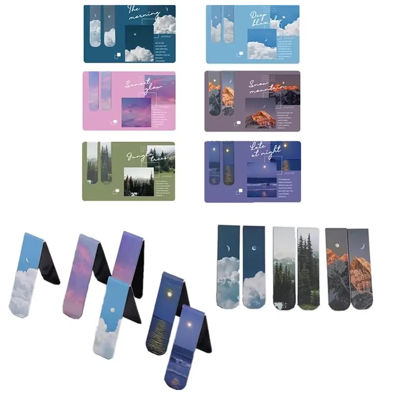 Bookmark Magnetic Clip - قطعتان من علامات الصفحات المغناطيسية ذات