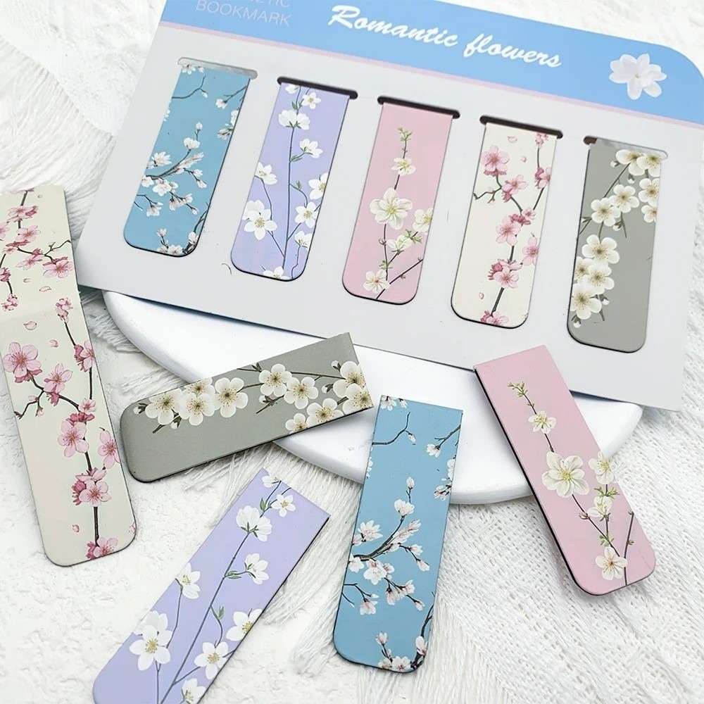 Bookmark Magnetic Clip - مجموعة من 5 قطع فواصل كتب