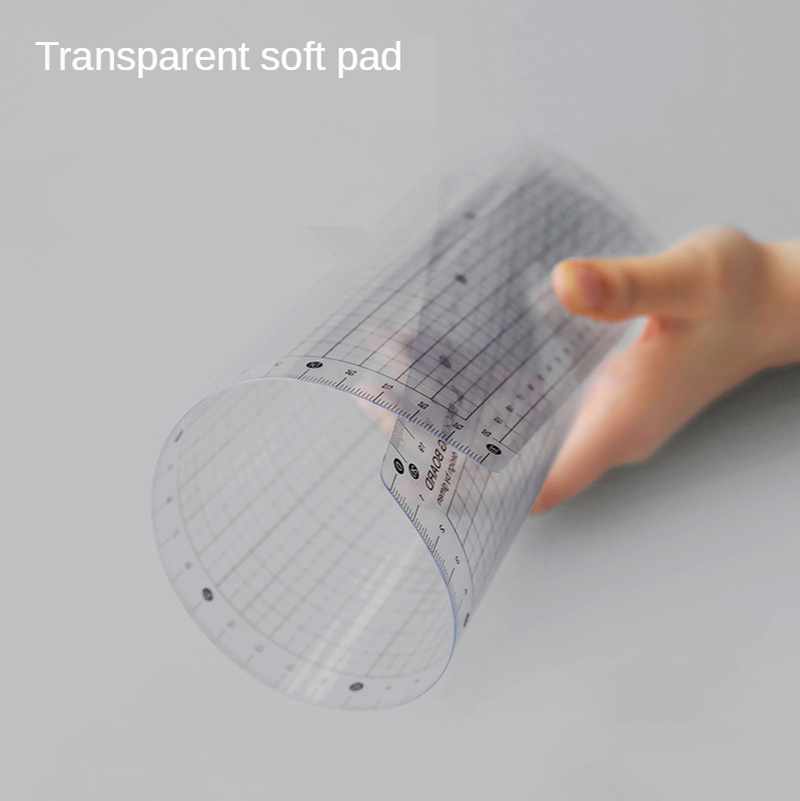 شفافة حاكم مجلس A4 B5 الطلاب م - مراجعة Ruler Set Transparent وسعره