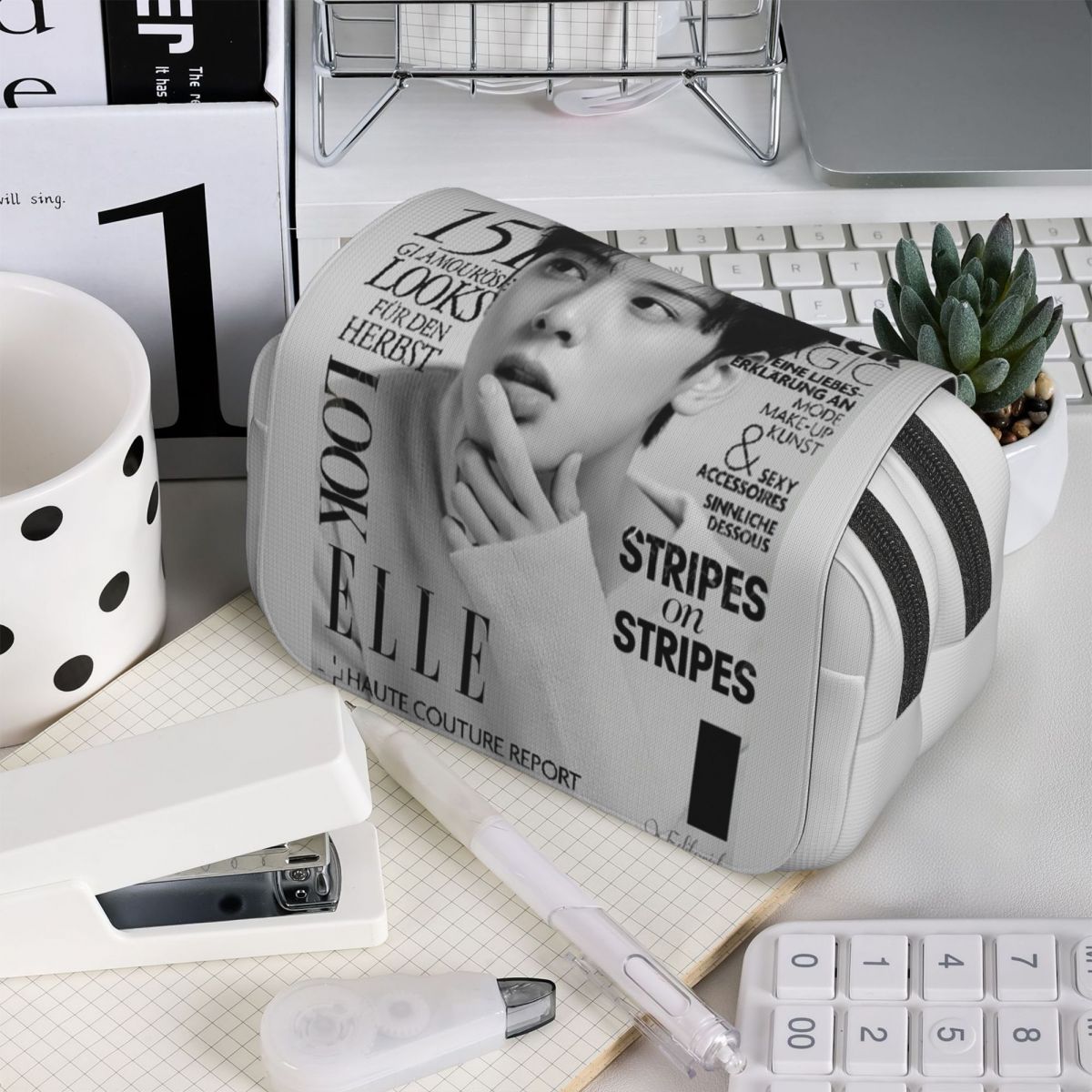 حافظة أقلام تشا يونو كي بوب أس - مراجعة Stationery And Office Supply Chain وسعره
