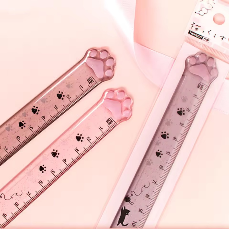 مسطرة بتصميم مخلب القط، مسطرة  - مراجعة Ruler Set Transparent وسعره