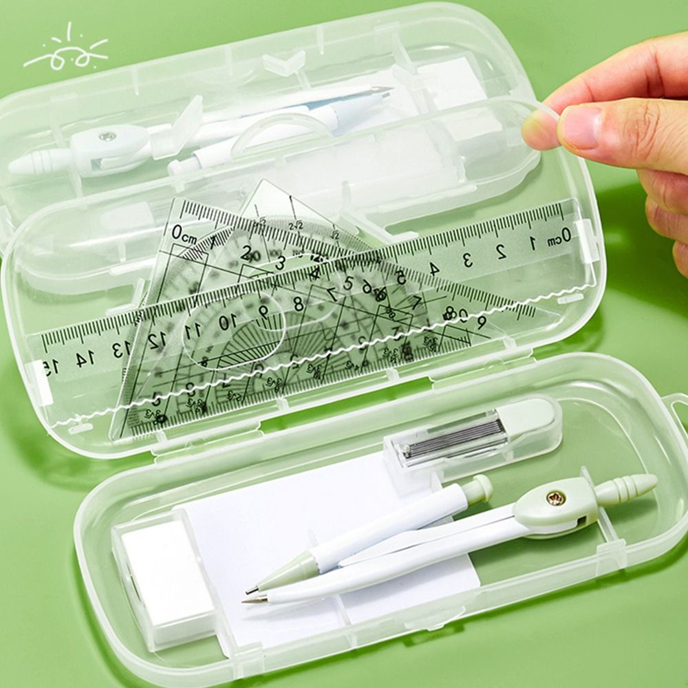 طقم مسطرة بلاستيكية 8 قطع/مجمو - مراجعة Ruler Set Transparent وسعره
