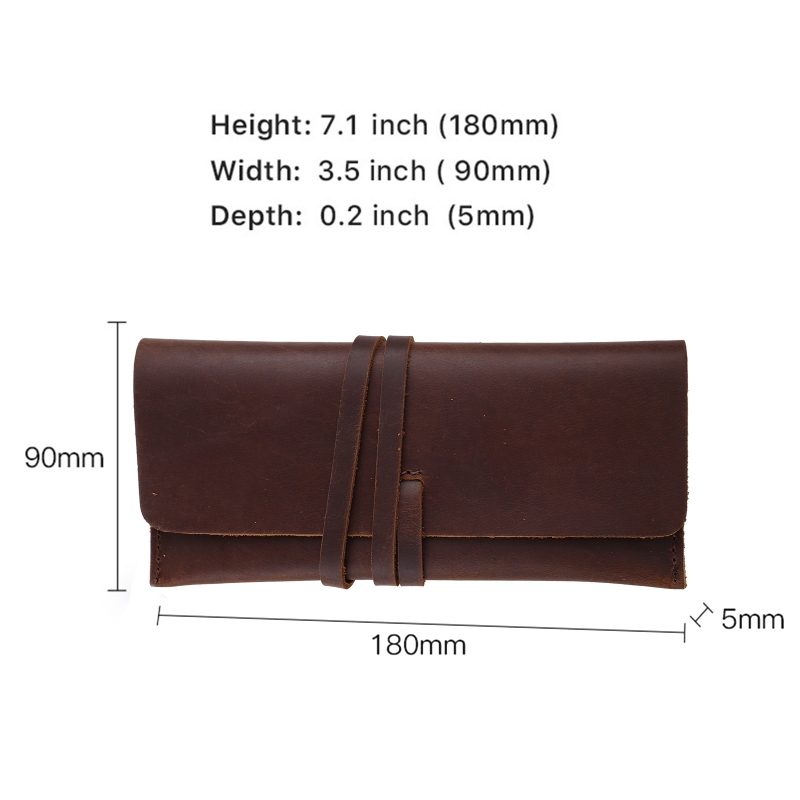 حقيبة أقلام من جلد البقر المصن - مراجعة Pen Pouch Roll وسعره