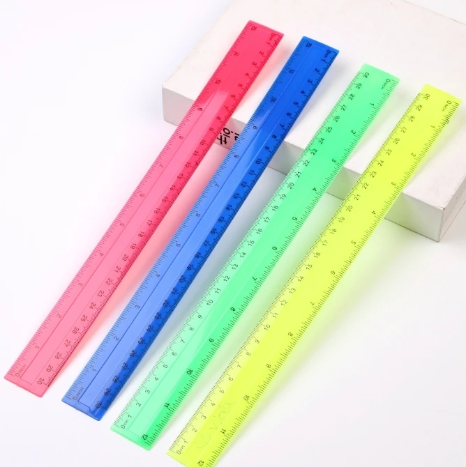 4 قطعة/الحزمة مساطر مستقيمة من - مراجعة Ruler Set Transparent وسعره