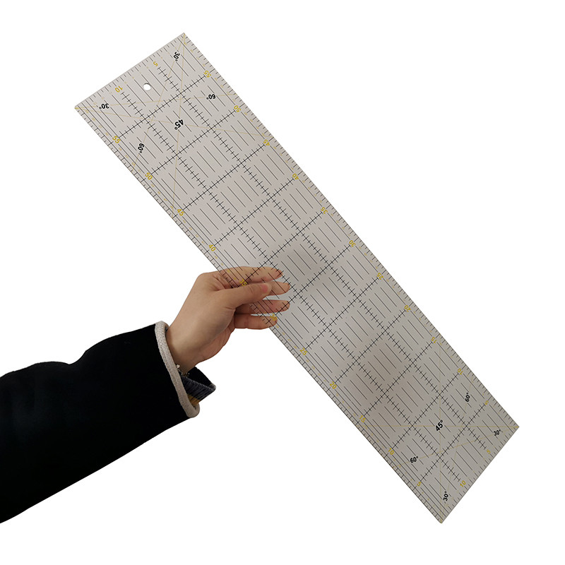 1 قطعة 60x15x0.3 سنتيمتر الاكر - مراجعة Ruler Set Transparent وسعره