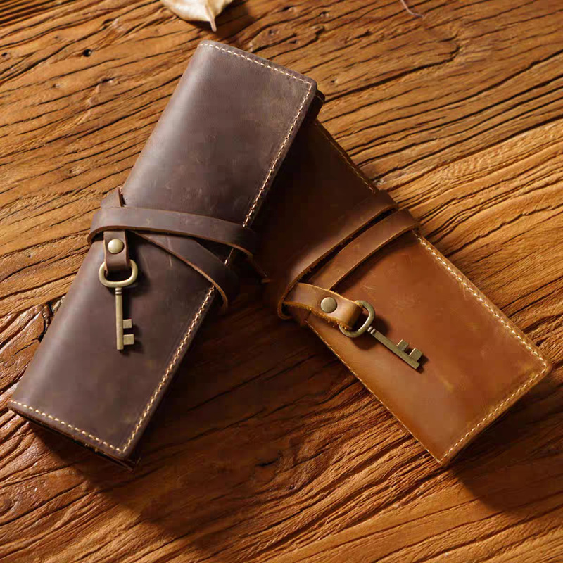 حقيبة أقلام جلد PU بتصميم كريز - مراجعة Pen Pouch Roll وسعره