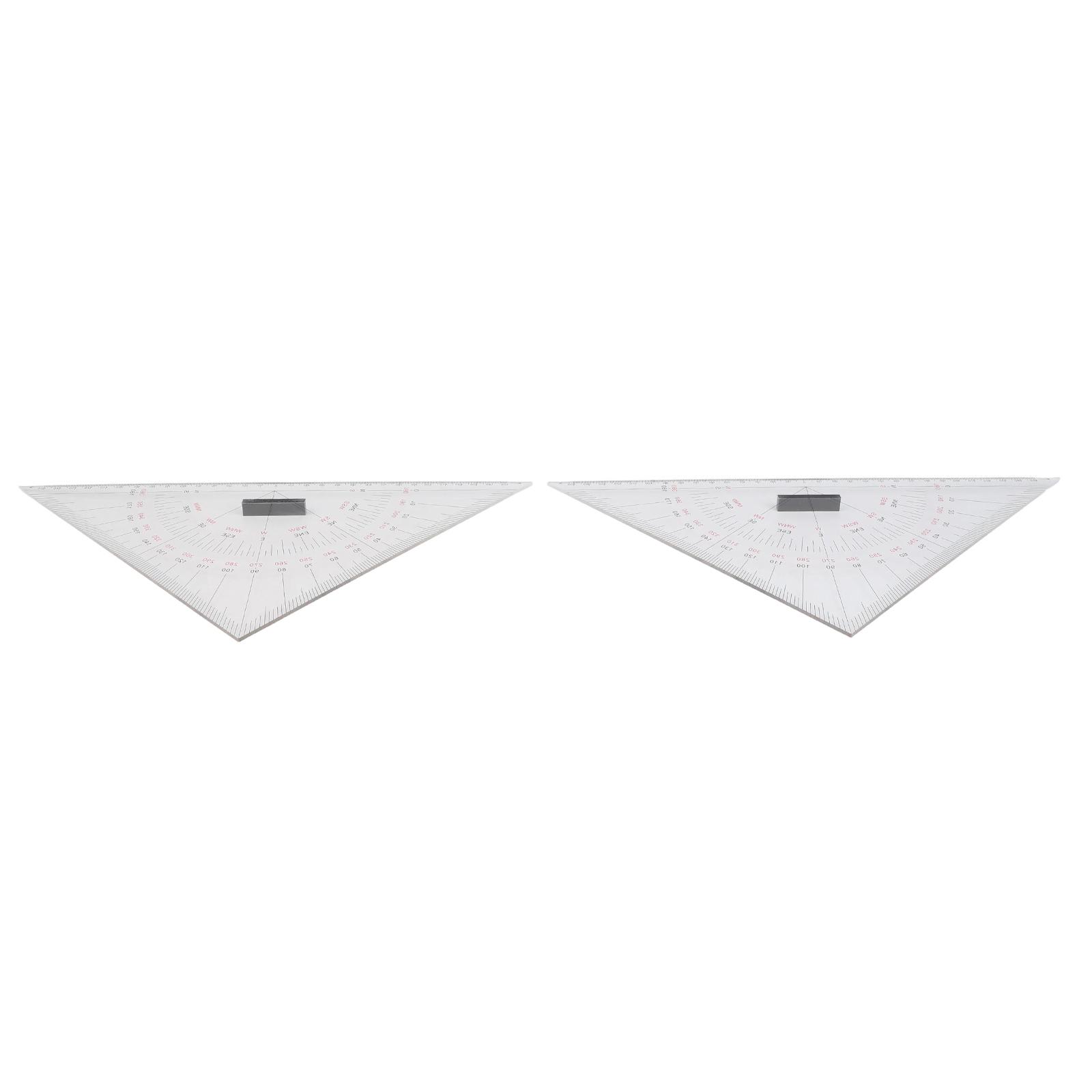 مسطرة مثلثة شفافة 30 سم للرسم  - مراجعة Ruler Set Transparent وسعره