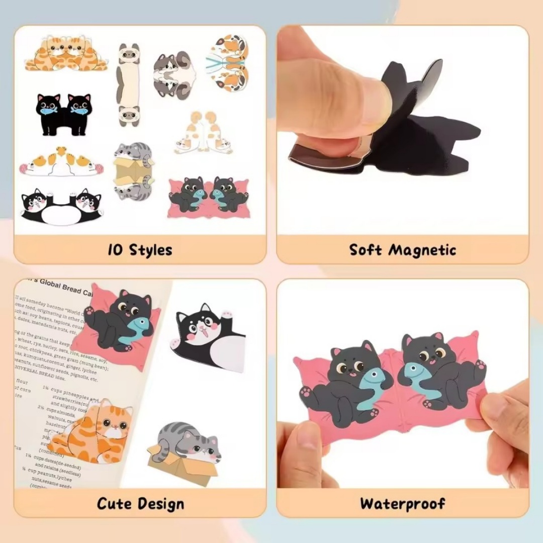 مجموعة واحدة من علامات الكتب ا - مراجعة Bookmark Magnetic Clip وسعره